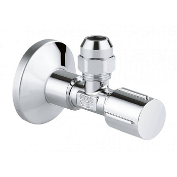 Вентиль угловой GROHE 1/2″-3/8″ для подключения смесителей, хром (22037000)