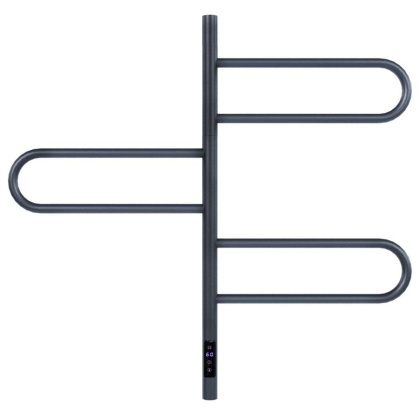 Полотенцесушитель электрический Vincea VTD-1R2CGE 44х80, графит, таймер