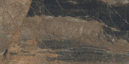 Lunar Marron Керамогранит коричневый 80х160 матовый+гл.чернила