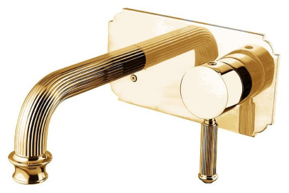 OLIMP-BLSM2-02-L Встраиваемый смеситель для раковины однорычажный, бронза