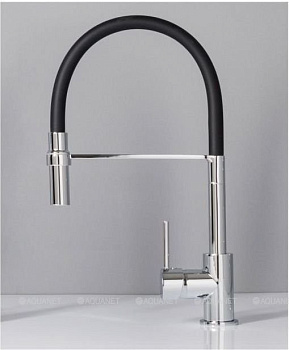 Смеситель для кухни Aquanet FF6215 черный Смеситель для кухни Aquanet FF6215 черный
