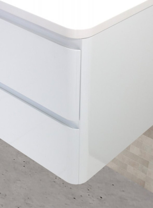 Тумба с раковиной подвесная BelBagno ALBANO 100 Bianco Lucido, раковина белая Тумба с раковиной подвесная BelBagno ALBANO 100 Bianco Lucido, раковина белая