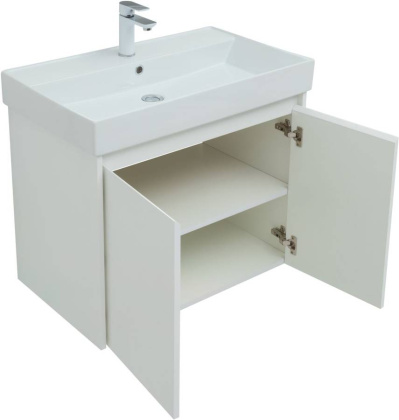 Мебель для ванной Aquanet Nova Lite 75 белый глянец (2 дверцы) Мебель для ванной Aquanet Nova Lite 75 белый глянец (2 дверцы)