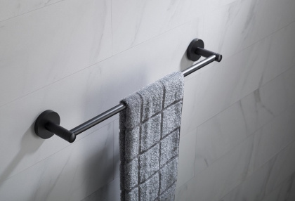 Полотенцедержатель одинарный Timo Saona Black 13053/03