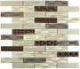 Стеклянная мозаика Bonaparte Optima Brown 30х30 см