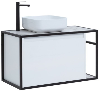 Тумба под раковину Aquanet Nova Lite Loft 90 L белый Тумба под раковину Aquanet Nova Lite Loft 90 L белый
