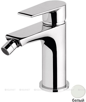 NAUTIC-BS1-BIO Смеситель для биде однорычажный, с донным клапаном, исполнение белый матовый