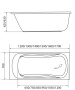 Акриловая ванна Creto Classio 160х70 см 10-16070