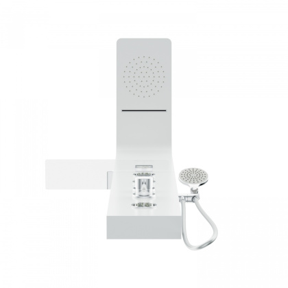 W85P-2-136AW Joy Гидромассажная панель, 3 форсунки, полочка для аксессуаров, верхний душ, 1360Х320