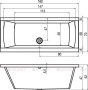 Акриловая ванна RIHO JULIA 160x70