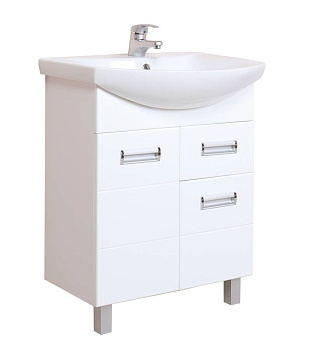 Тумба Onika Балтика 60 напольная, белая, с ящиком (ум. Балтика 60)