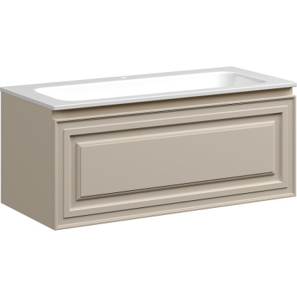 Тумба подвесная SANCOS Very 995х445х406, c одним  ящиком оснащенным доводчиками, Beige Soft , арт.VR100CE Тумба подвесная SANCOS Very 995х445х406, c одним  ящиком оснащенным доводчиками, Beige Soft , арт.VR100CE