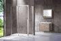 Душевой уголок Lugano VSR-1L1015CL-1, 1500*1000, хром, стекло прозрачное