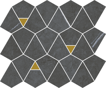 Мозаика 600110000945 Metropolis Вертекс Империал 25,8см*30см*9мм (1уп/12шт/0,924м2) матовый, шт