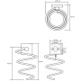 Держатель для фена Bemeta Beta 132117022 Хром, спиралевидный