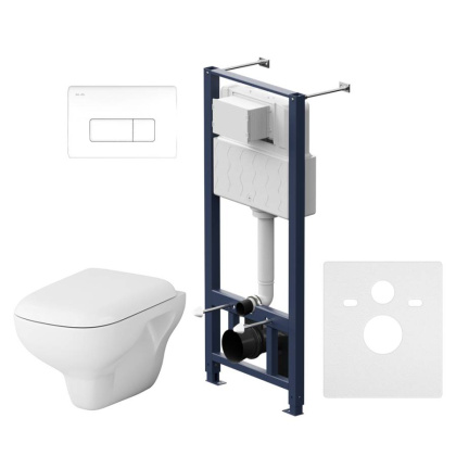 IS48001.801700 Инсталляция с клавишей Pro M Белый с подвесным унитазом Like FlashClean с сид м/л