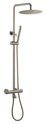 Стойка для душа c термостатом UNO Nickel Brush