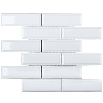 Керамическая мозаика, Metro White Glossy 45х145, Brick & Metro Керамическая мозаика, Metro White Glossy 45х145, Brick & Metro