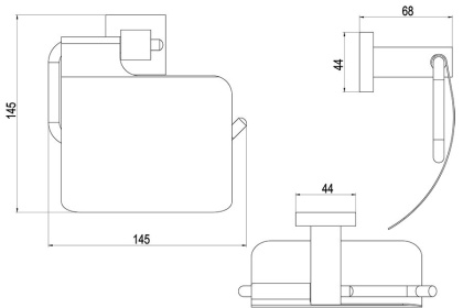 Бумагодержатель Timo Selene 10042/00