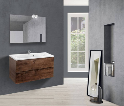 База под раковину Mia 900 подвесная, 2 выкатных ящика soft close, R.Wood База под раковину Mia 900 подвесная, 2 выкатных ящика soft close, R.Wood