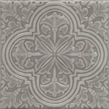 Декор Фес серый глянцевый 15x15x0,69