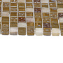 Мозаика стеклянная с камнем Glass Stone-1 (чип 8*15*15) 300*300(11шт.-0.99м2), м2