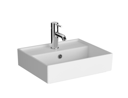 Прямоугольная раковина-чаша ArchiPlan c отверстием под смеситель, 45 см, цвет белый