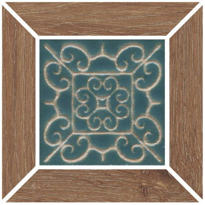 Вставка Тровазо наборный бежевый тёмный матовый 13x13x0,9 Вставка Тровазо наборный бежевый тёмный матовый 13x13x0,9