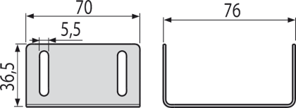 Перемычка для дренажных желобов 100 мм, нержавеющая сталь Перемычка для дренажных желобов 100 мм, нержавеющая сталь