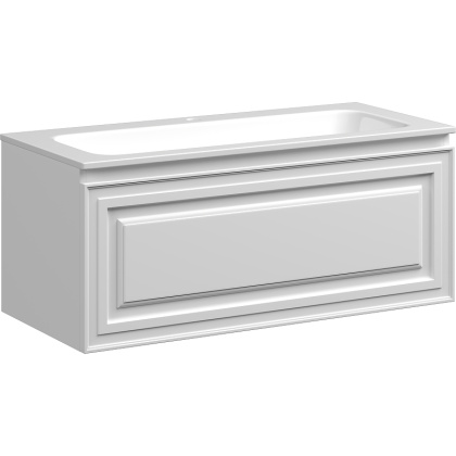 Тумба подвесная SANCOS Very 995х445х406, c одним  ящиком оснащенным доводчиками, Bianco , арт.VR100W Тумба подвесная SANCOS Very 995х445х406, c одним  ящиком оснащенным доводчиками, Bianco , арт.VR100W