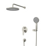 STYLUS-DSET-01 Душевой комплект встраиваемый (смеситель встраиваемый, верхний душ, ручной душ со шлангом, штуцер с держателем), хром
