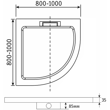 Душевой поддон RGW GWS-31 100х100 03150400-01 Душевой поддон RGW GWS-31 100х100 03150400-01
