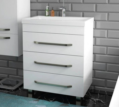 Тумба напольная под умывальник Monaсo 700х480 3 ящика (ШхГхВ) 698х476х860