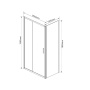 Душевой уголок Garda VSR-1G1015CL, 1500*1000, хром, стекло прозрачное