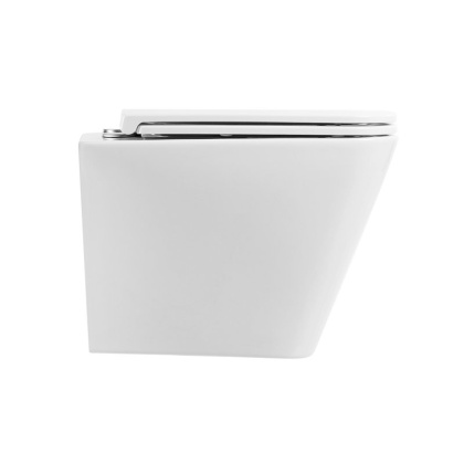 ARDENTE-R Унитаз подвесной безободковый, с сиденьем дюропласт soft close, BB520CHR/SC