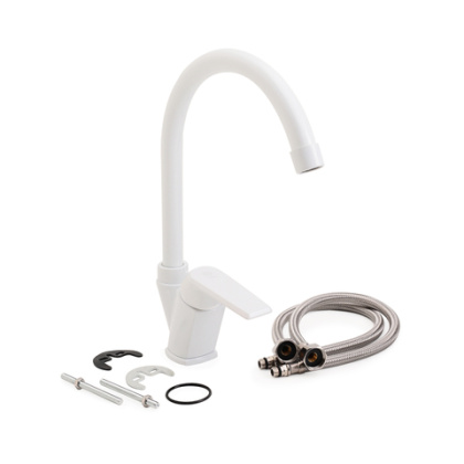 Смеситель для кухни OneLife P02-000w полимерный Смеситель для кухни OneLife P02-000w полимерный