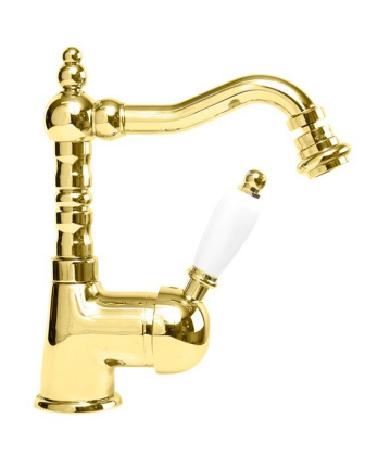 ELITE-BSM2-03/24-Nc Смеситель для биде Исполнение: Золото 24 карат, Ручки: Орех 