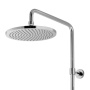 ECO-CVD-01 Душевая стойка со смесителем для ванны, верхний душ диаметр 25,5 см, ручной душ двухфункциональный, хром