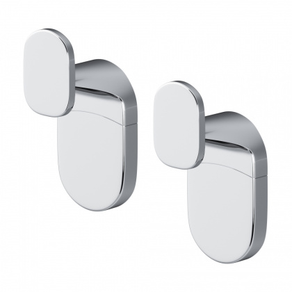 Крючок для полотенец (2 шт) X-Joy, 6,3х3х2,7 см, серебро, A84345500