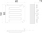 Полотенцесушитель Terminus Фокстрот-Лиана (1")  500х600 Полотенцесушитель Terminus Фокстрот-Лиана (1")  500х600