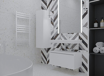 Ящик под столешницу 80см WHITE глянец VALLESSI UNO-S 897-080-W Boheme