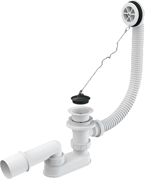 Сифон для ванны, белый