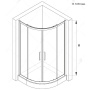 Душевой уголок RGW Classic CL-54-B 80х80 32095488-14 профиль Черный стекло прозрачное Душевой уголок RGW Classic CL-54-B 80х80 32095488-14 профиль Черный стекло прозрачное