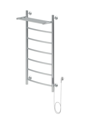 Полотенцесушитель электрический Aquanet Romeo 100х50 Тэн справа, с полкой