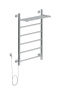 Полотенцесушитель электрический Aquanet Mauro 80х50 Тэн слева, с полкой