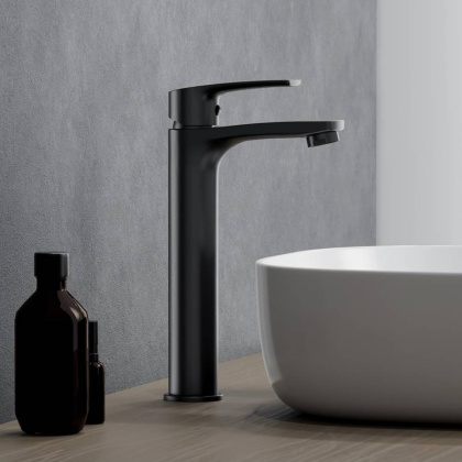 480250300 Eclipse 2.0, смеситель для умывальника высокий, черный