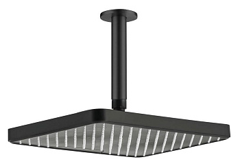 Верхний душ потолочный 305х205мм AQUATEK, матовый черный AQ2071MB 