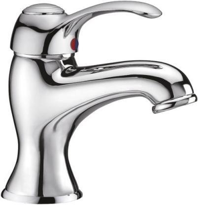 LIRA-M-LS1-01 Смеситель для раковины с донным клапаном, хром