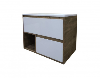 Комплект мебели Monaco Wood 800х480 подвесной 2 ящика (ШхГхВ) 798х476х607 Комплект мебели Monaco Wood 800х480 подвесной 2 ящика (ШхГхВ) 798х476х607
