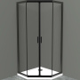 Душевой уголок BelBagno UNO-195-P-2-90-C-NERO